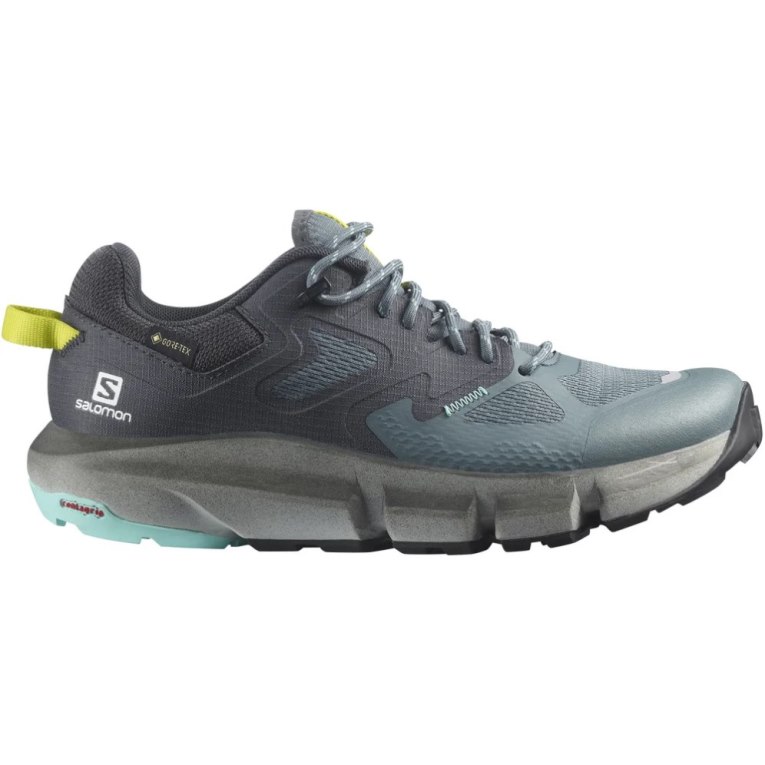 Dark Grey / Turquoise Salomon Predict Hike GTX Women\'s Hiking Shoes | IE BD8539